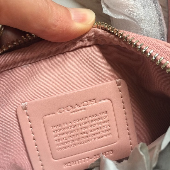 Coach Leather Boxed Crossbody Clutch Peony Pink - Picture 6 of 7